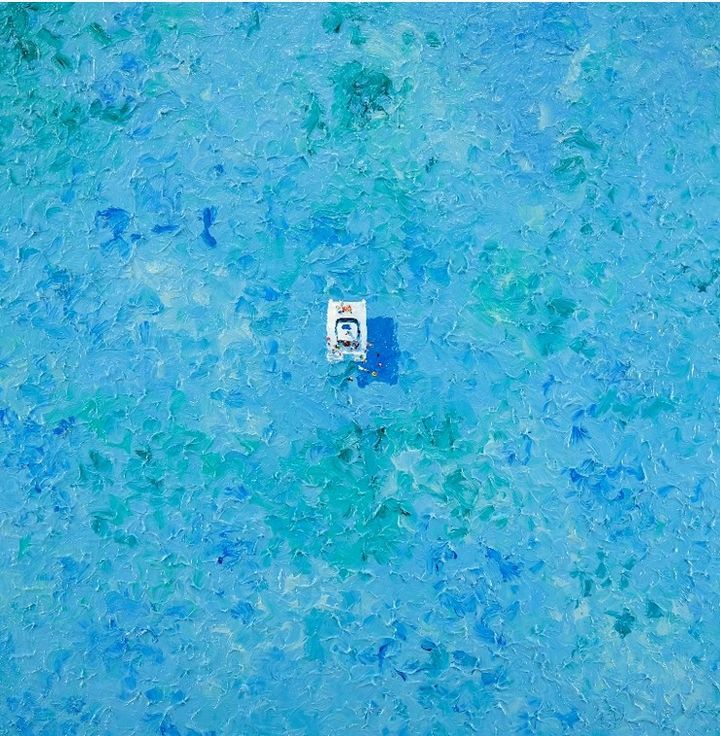 Yacht 73x73cm oil on canvas 2026 *재판매 및 DB 금지