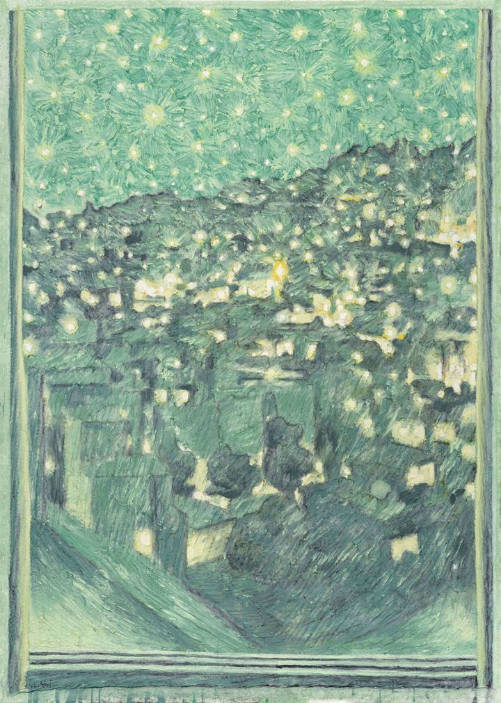 유근택, 창문, 2026, 한지에 수묵채색, 148×105cm *재판매 및 DB 금지