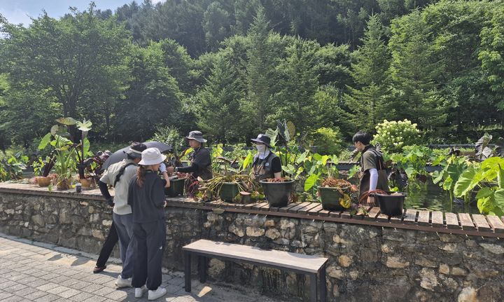 숲체원 생태 연못 조성. *재판매 및 DB 금지