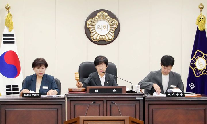 [함양=뉴시스] 31일 함양군의회 제299회 임시회를 모두 마무리하고 제4차 본회의를 끝으로 폐회했다. (사진=함양군의회 제공) 2026. 07. 31. photo@newsis.com *재판매 및 DB 금지