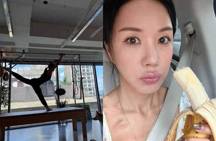 [서울=뉴시스]가수 겸 배우 엄정화(56)가 꾸준한 자기관리 비결을 공개했다. (사진=엄정화 인스타그램 캡처) 2026.07.31