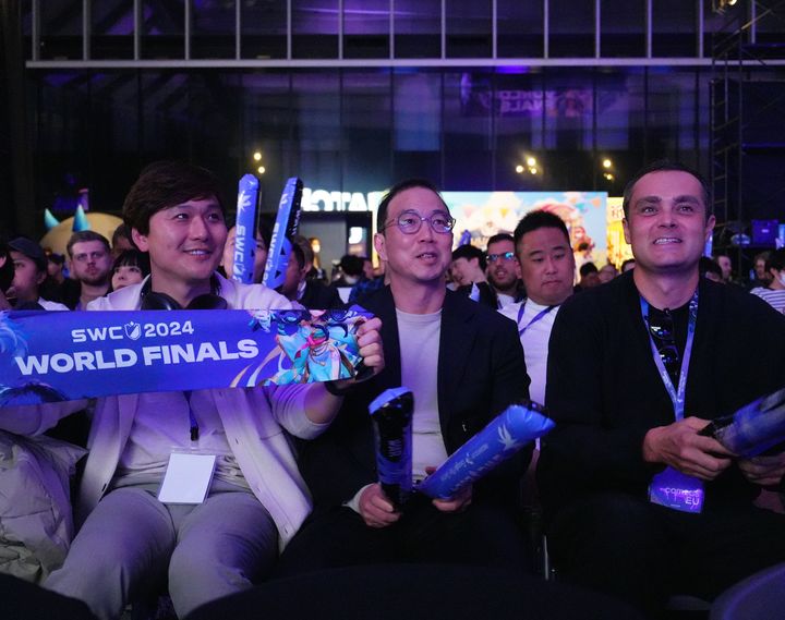 'SWC2024' 월드 파이널, 대회장을 찾은 컴투스 송병준 의장 (사진=컴투스 제공) *재판매 및 DB 금지