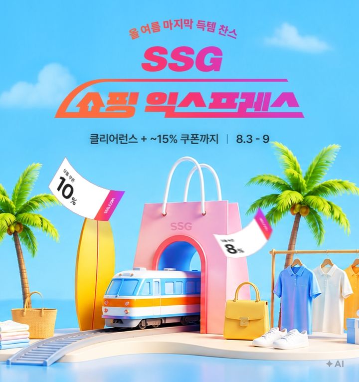 [서울=뉴시스] SSG닷컴이 3일부터 9일까지 클리어런스 상품을 중심으로 쇼핑 익스프레스 행사를 진행한다. (사진=SSG닷컴 제공) 2026.08.02. photo@newsis.com *재판매 및 DB 금지