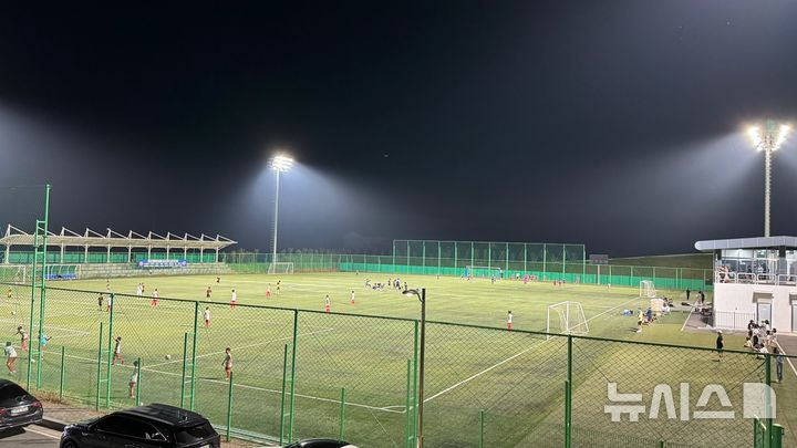 [영광=뉴시스] 전남광주특별시 영광군 영광스포티움 종합운동장과 영이·광이 신설 구장 등에서 8월5일부터 13일까지 '하계 전국 초등부 축구리그''가 열린다. (사진=영광군 제공) photo@newsis.com