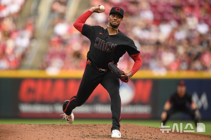 [신시내티=AP/뉴시스] 메이저리그(MLB) 신시내티 레즈의 헌터 그린. 2026.08.01