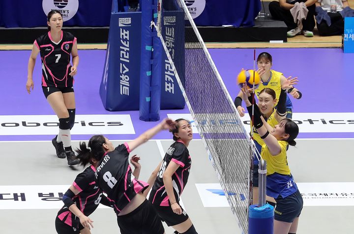 [서울=뉴시스] 여자배구 현대건설. (사진=KBSN 제공) 2026.08.01. photo@newsis.com *재판매 및 DB 금지