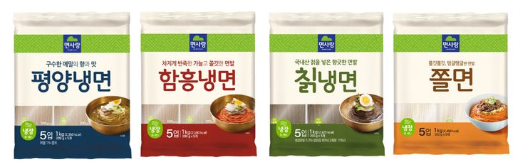 [서울=뉴시스] 면사랑, '냉쫄면' 4종 (사진=면사랑 제공) *재판매 및 DB 금지