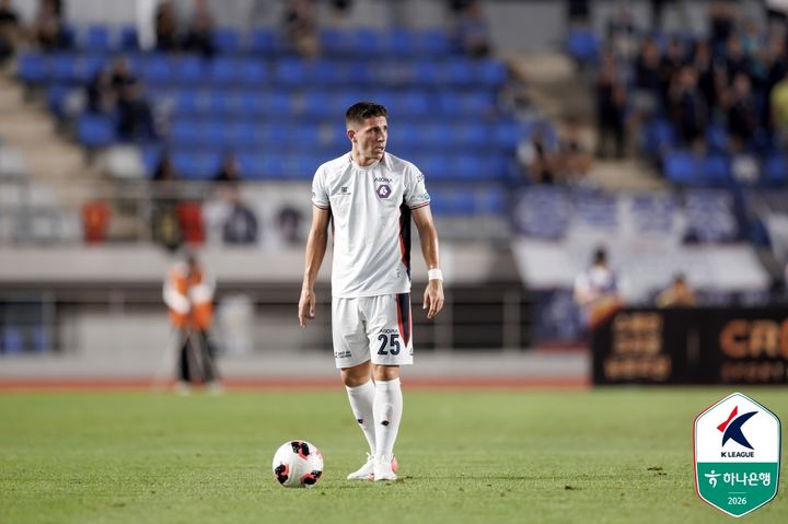 [서울=뉴시스] 프로축구 K리그2 충북청주의 반데이라. (사진=한국프로축구연맹 제공) 2026.08.03. photo@newsis.com *재판매 및 DB 금지