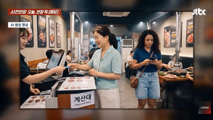 [서울=뉴시스] JTBC '사건반장'에서 콜롬비아 친구를 한국으로 초대해 부모님 집에서 함께 지냈다가 생활 태도와 여행 경비 문제로 갈등을 겪었다는 50대 여성의 사연이 공개됐다. (사진=JTBC '사건반장' 캡처)