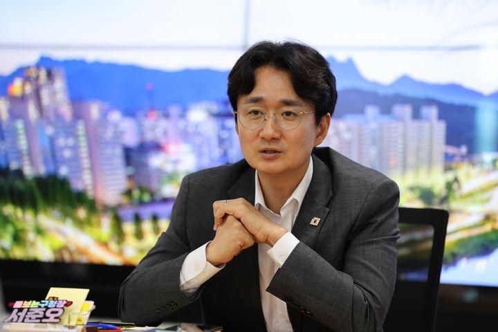 [서울=뉴시스] 뉴시스와 인터뷰하는 서준오 노원구청장. (사진=노원구 제공) 2026.08.03. photo@newsis.com *재판매 및 DB 금지