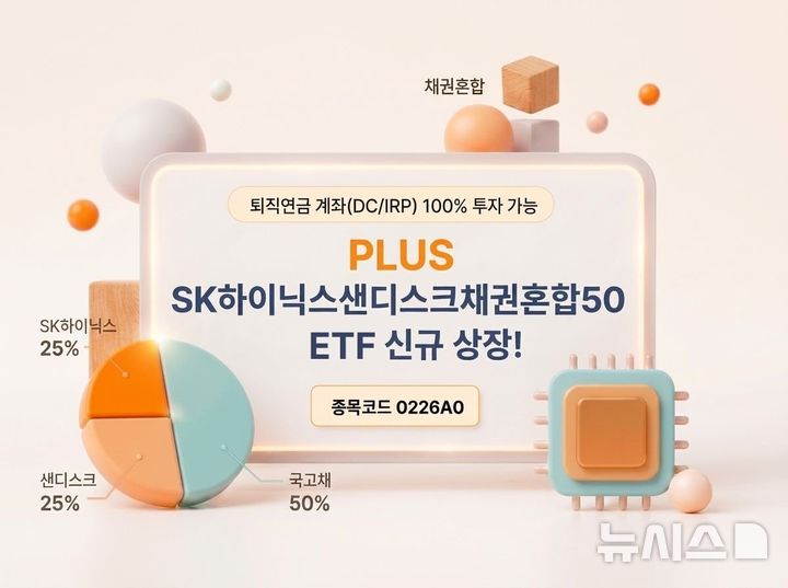 한화운용, 'PLUS SK하이닉스샌디스크채권혼합50' ETF 신규 상장