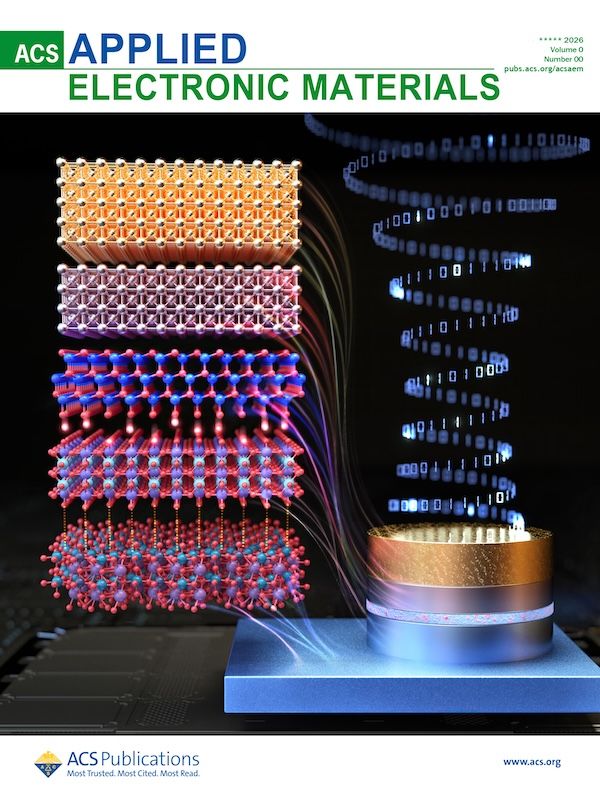 [서울=뉴시스] 미국화학회(ACS) 발행 학술지 'ACS 어플라이드 일렉트로닉 머티리얼즈(Applied Electronic Materials)' 2026년 7월호 표지. (사진=국민대 제공) 2026.08.04. photo@newsis.com *재판매 및 DB 금지