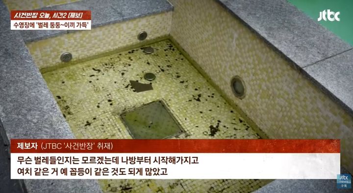 [서울=뉴시스] 지난 3일 방송된 JTBC '사건반장'에서 양가 부모님을 모시고 경기도의 한 럭셔리 풀빌라를 찾았던 한 여성이 시설의 심각한 위생 문제, 관리인의 불친절한 대응으로 큰 불편을 겪었다는 사실이 알려졌다. (사진=유튜브 'JTBC' 캡처)