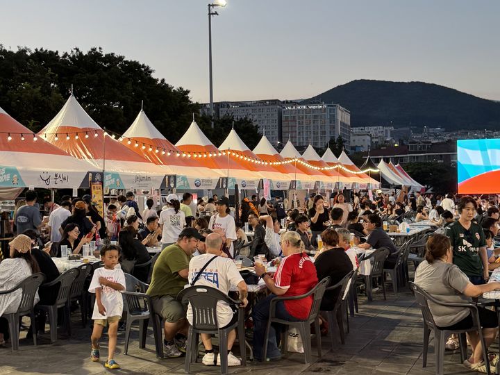 제주맥주 비어가든 현장. (사진=한울앤제주) *재판매 및 DB 금지
