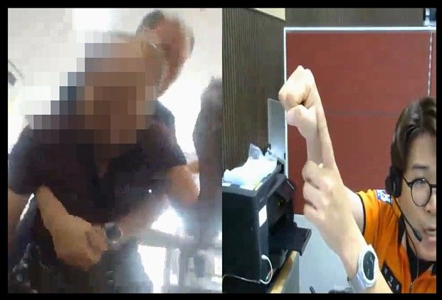 [오산=뉴시스] 경기 오산시 주야간보호센터에서 떡을 먹던 70대 남성이 기도가 막혀 심정지에 빠지는 위급 상황이 발생했을 당시 119구급상황관리센터가 실시간 영상통화를 통해 관계자에게 응급처치를 지도하는 모습. (사진=경기도소방재난본부 제공) 2026.8.4. photo@newsis.com *재판매 및 DB 금지