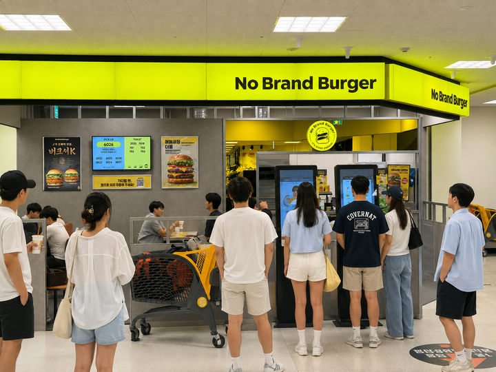 [서울=뉴시스] 노브랜드 버거 이마트 해운대점 (사진=신세계푸드 제공) *재판매 및 DB 금지