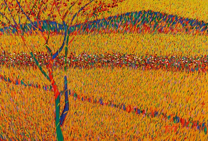 이대원, 〈농원(秋)〉, 1994, 캔버스에 유화 물감, 111 × 161cm, 한솔문화재단 *재판매 및 DB 금지