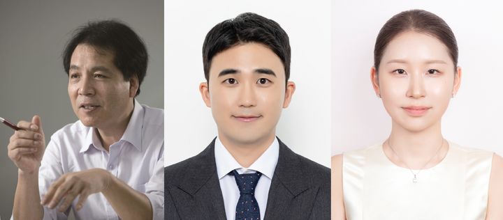 [울산=뉴시스] 사진 왼쪽부터 UNIST 에너지화학공학과 석상일 특훈교수, 김종범 연구원, 신나혜 연구원. (사진=UNIST 제공) photo@newsis.com *재판매 및 DB 금지