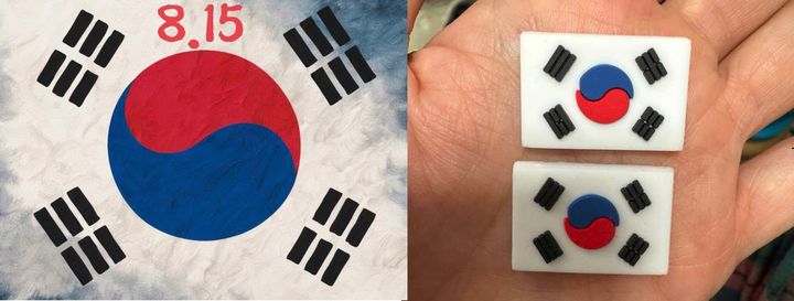 [서울=뉴시스] 잘못된 태극기 사용 (사진=서경덕 누리소통망 갈무리) 2026.08.06. photo@newsis.com *재판매 및 DB 금지