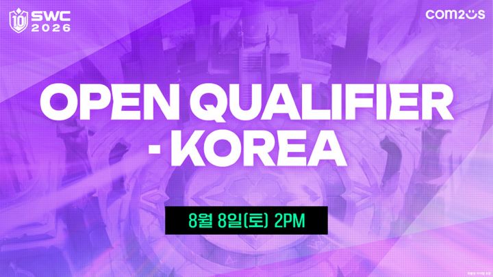 [서울=뉴시스] 컴투스의 글로벌 이스포츠 대회 '서머너즈 워 월드 아레나 챔피언십 2026(SWC2026)'이 8일 한국 오픈 퀄리파이어를 시작한다. (사진=컴투스 제공) *재판매 및 DB 금지