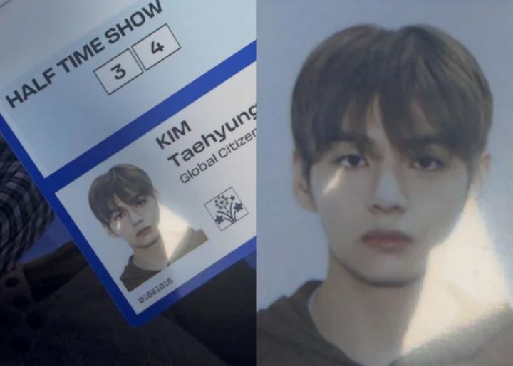 [서울=뉴시스]뷔가 새로 공개한 증명사진. 사진 뷔 SNS *재판매 및 DB 금지