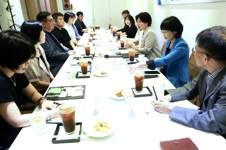 [서울=뉴시스] 6일 서울 중구 컨퍼런스하우스달개비에서 열린 사회공헌 민·관 협력 활성화를 위한 간담회 모습 (사진=보건복지부 제공) 2026.08.06. photo@newsis.com *재판매 및 DB 금지