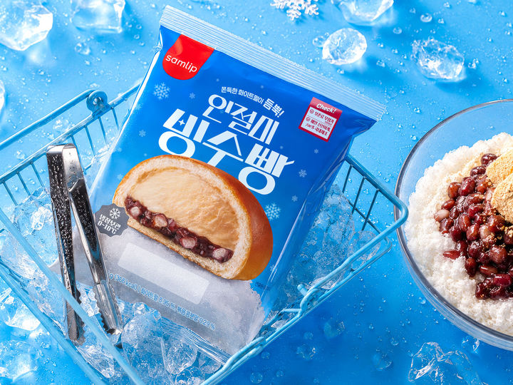 [서울=뉴시스] 삼립, 여름 한정 '인절미 빙수빵' (사진=삼립 제공) *재판매 및 DB 금지