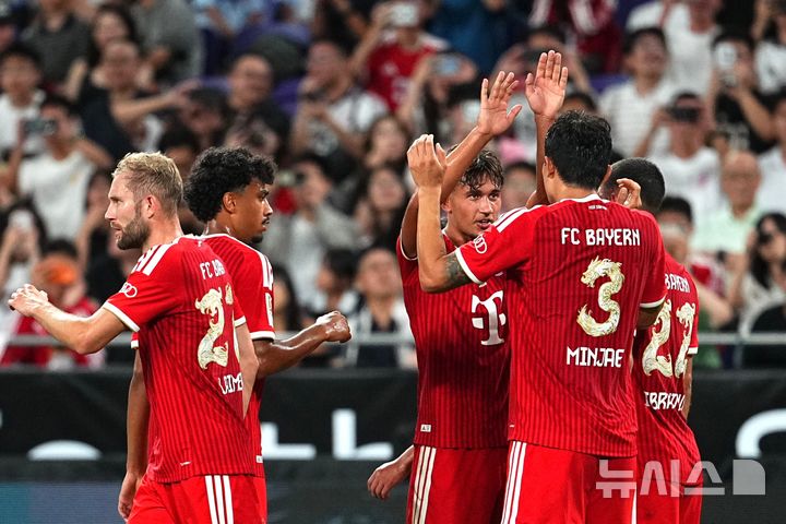 [홍콩=AP/뉴시스] 독일 프로축구 분데스리가 바이에른 뮌헨의 김민재. 206.08.07.