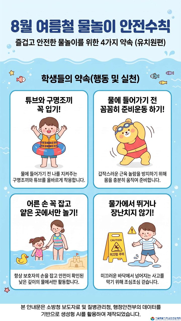 물놀이 사고, 어린이 비중 17%…"안전수칙 꼭 지켜요"