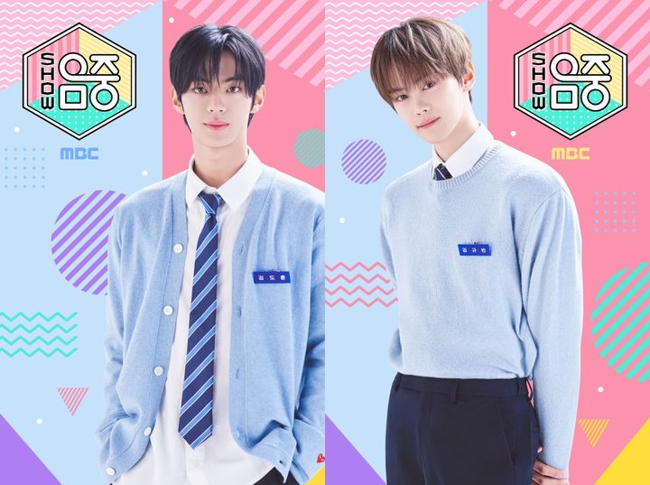 [서울=뉴시스]'쇼! 음악중심' MC, 앤더블(AND2BLE) 김규빈과 투어스(TWS) 도훈(사진=MBC 제공) 2026.08.07. photo@newsis.com *재판매 및 DB 금지
