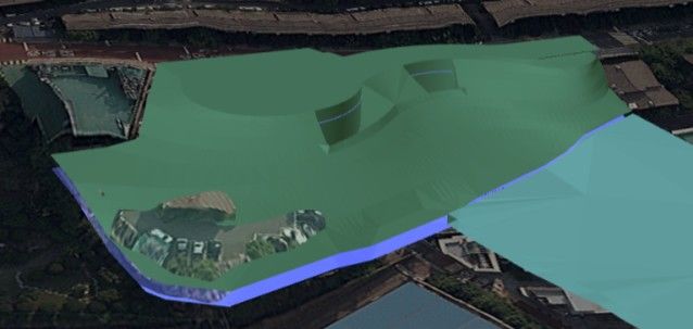 [서울=뉴시스] 미아동 130번지 일대 재개발사업 도시계획시설(공원)의 S-Map(오픈랩) 입체도면을 서쪽 측면에서 본 화면. (사진=서울시 제공) 2026.08.10. photo@newsis.com *재판매 및 DB 금지