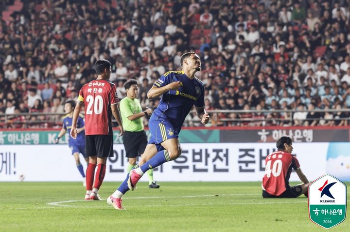 [서울=뉴시스] 프로축구 K리그1 울산 HD의 야고. (사진=한국프로축구연맹 제공) 