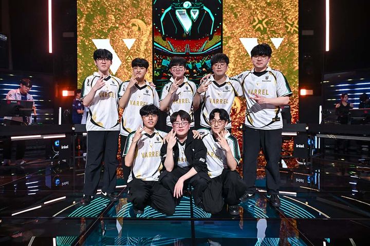 [서울=뉴시스] VCT 퍼시픽으로 승격한 바렐(VL)은 오메가조에서 1위를 차지하며 창단 후 처음으로 플레이오프 무대에 오른다. (사진=라이엇게임즈 제공) *재판매 및 DB 금지