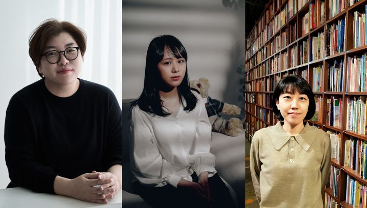 [서울=뉴시스] 제44회 신동엽문학상 수상자. (왼쪽부터) 시인 남현지·소설가 백온유·평론가 권영빈. (사진=창비 제공) 2026.08.10. photo@newsis.com *재판매 및 DB 금지