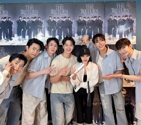 [서울=뉴시스] 2PM 멤버들과 가인 (사진= 가인 SNS 캡처 ) 2026.08.10. photo@newsis.com *재판매 및 DB 금지