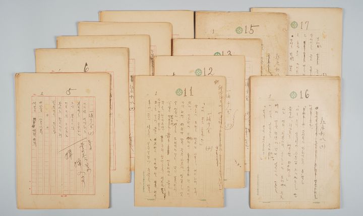 [서울=뉴시스] '상록수' 친필원고, 1930년대 추정 (사진=국립한국문학관 제공) 2026.08.11. photo@newsis.com *재판매 및 DB 금지