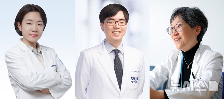 [서울=뉴시스] 왼쪽부터 김지현 분당서울대병원 소아청소년과 교수, 안요한·강희경 서울대병원 소아청소년과 교수. (사진= 분당서울대병원 제공)