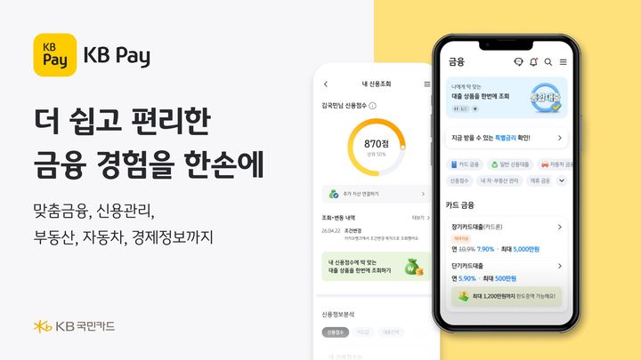 [서울=뉴시스] KB국민카드, KB페이 금융,신용관리서비스 전면 개편 이미지. (사진=KB국민카드 제공) 2026.08.11. photo@newsis.com *재판매 및 DB 금지