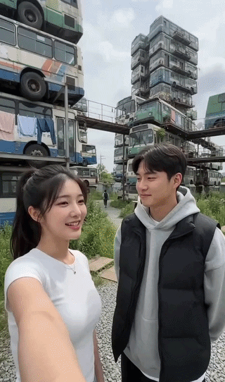 [서울=뉴시스] 황희 더불어민주당 의원이 제시한 '폐버스 청년주택' 아이디어를 두고 논란이 이어지는 가운데, 온라인에서 인공지능(AI)을 활용한 영상 콘텐츠가 인기를 얻고 있다. (영상=인스타그램 캡처) *재판매 및 DB 금지
