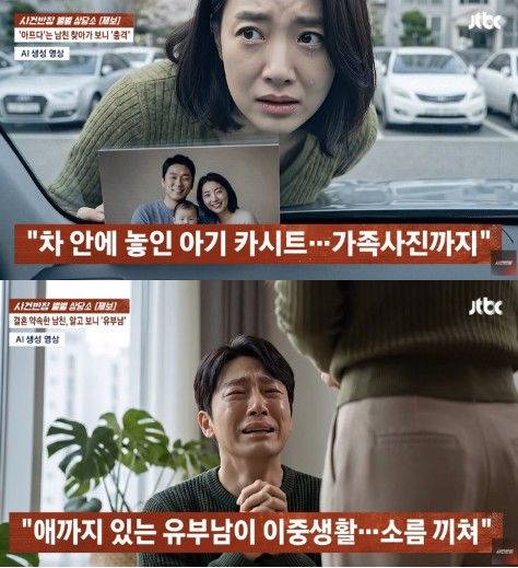[서울=뉴시스] 결혼까지 꿈꾸며 10개월간 교제한 연인이 알고 보니 아내와 아이가 있는 유부남이었다는 황당한 사연이 전해졌다. (사진 출처=JTBC '사건반장' 캡처)