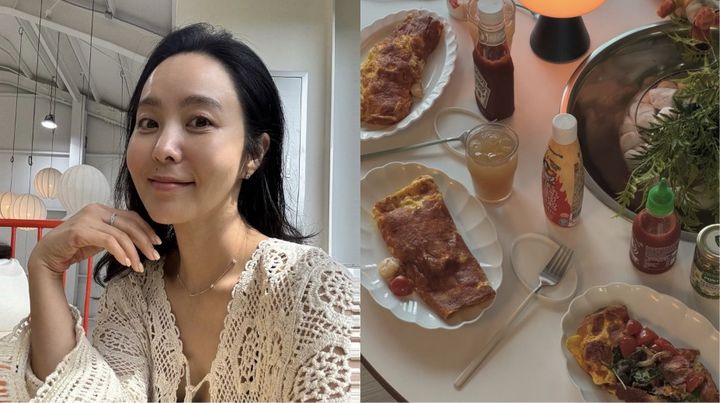 [서울=뉴시스] 방송인 박지윤이 자신만의 일상 속 건강 관리 비법과 균형 잡힌 식단을 공개해 팬들의 관심을 끌고 있다. (사진 출처=박지윤 인스타그램 캡처)