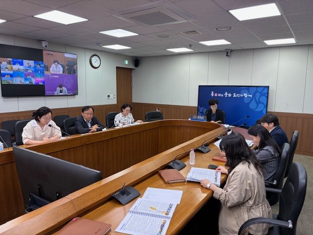 [홍성=뉴시스] 충남도-시군 관광 관계관 회의 모습. *재판매 및 DB 금지
