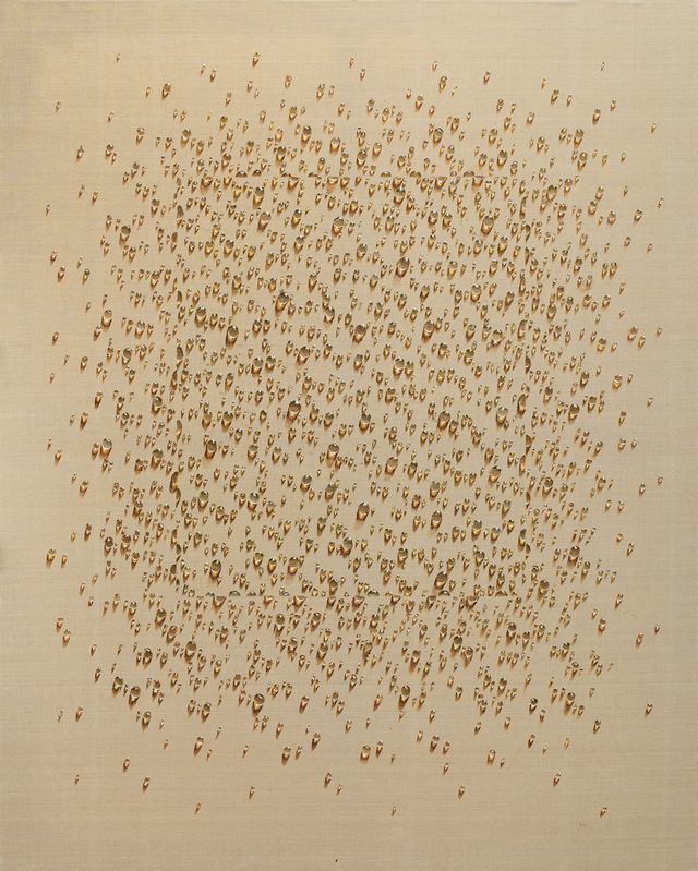김창열, 〈물방울〉, oil on hemp cloth, 162.5×129.9cm(100), 1981, 추정가 6억 원 ~ 12억 원. *재판매 및 DB 금지