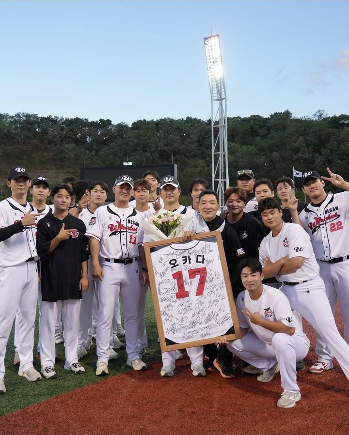 [서울=뉴시스] 시민구단 울산 웨일즈의 오카다 아키타케. (사진=오카다 아키타케 SNS 캡처) 2026.08.13. *재판매 및 DB 금지