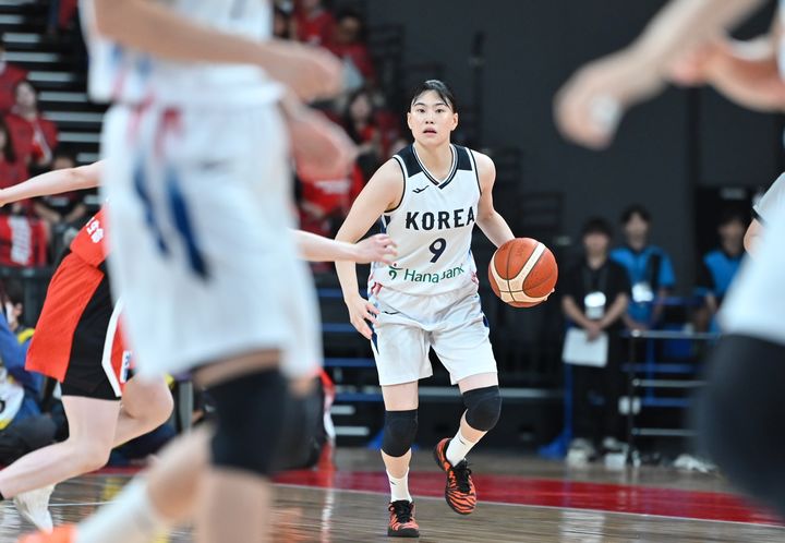 [서울=뉴시스] 한국 여자 농구 국가대표팀의 이소희. (사진=일본농구협회 제공) 2026.08.14. photo@newsis.com 