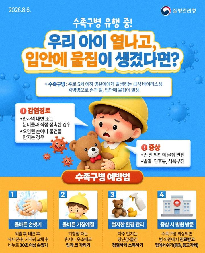 수족구병 예방수칙 안내문. *재판매 및 DB 금지