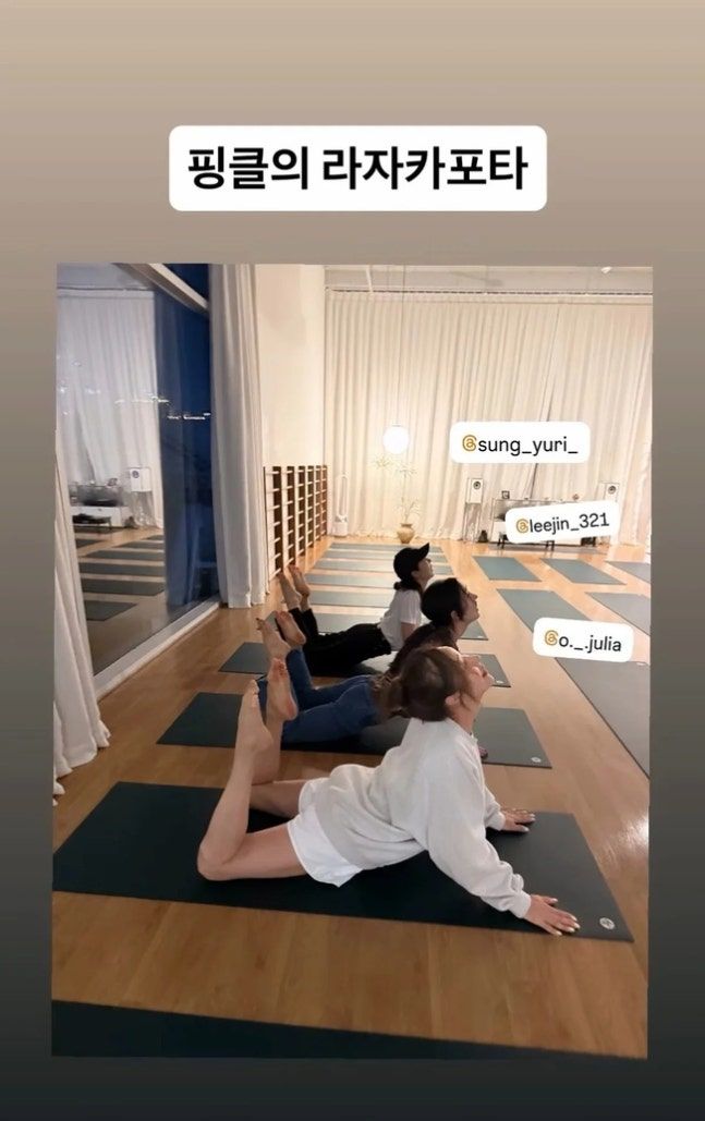 [서울=뉴시스] 그룹 핑클 멤버들이 이효리가 운영하는 요가원에 모였다. (사진=인스타그램) 2026.08.14. photo@newsis.com *재판매 및 DB 금지