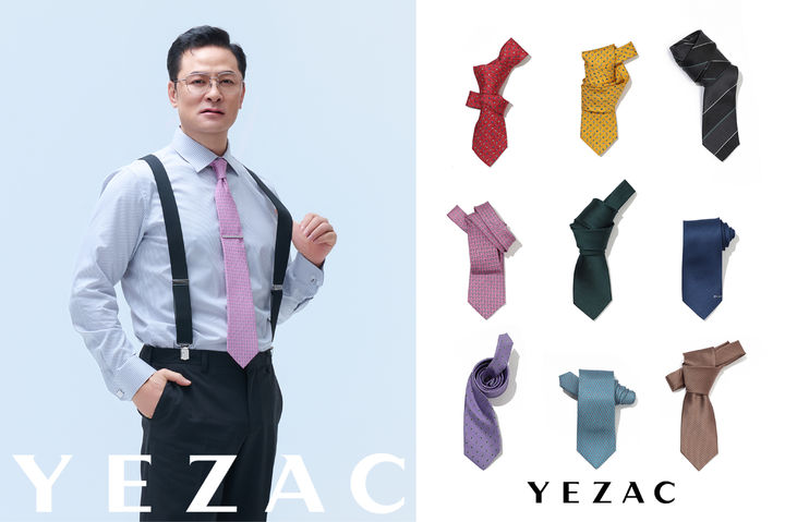 [서울=뉴시스] 예작 앰버서더 김창옥 교수가 예작(YEZAC)의 셔츠와 넥타이를 착용한 모습. (사진=형지 제공) 2026.08.16. photo@newsis.com *재판매 및 DB 금지