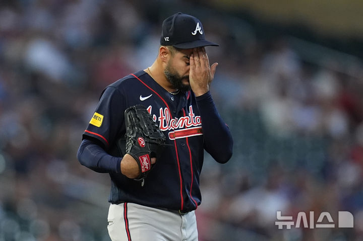 [미니애폴리스=AP/뉴시스] 메이저리그(MLB) 애틀랜타 브레이브스의 마틴 페레스. 2026.08.18