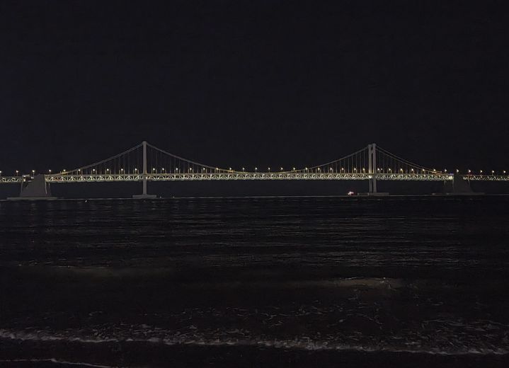 [부산=뉴시스] 광안대교 경관조명 소등. (사진=부산시설공단 제공) 2026.08.18. photo@newsis.com *재판매 및 DB 금지